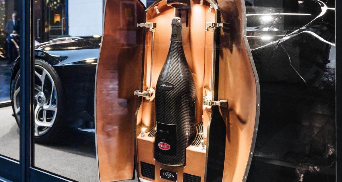 Un client Bugatti s'offre la bouteille de champagne unique de la marque, voici son prix