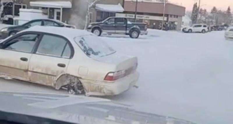  - VIDEO - Rouler dans la neige avec seulement trois roues, quelle mauvaise idée