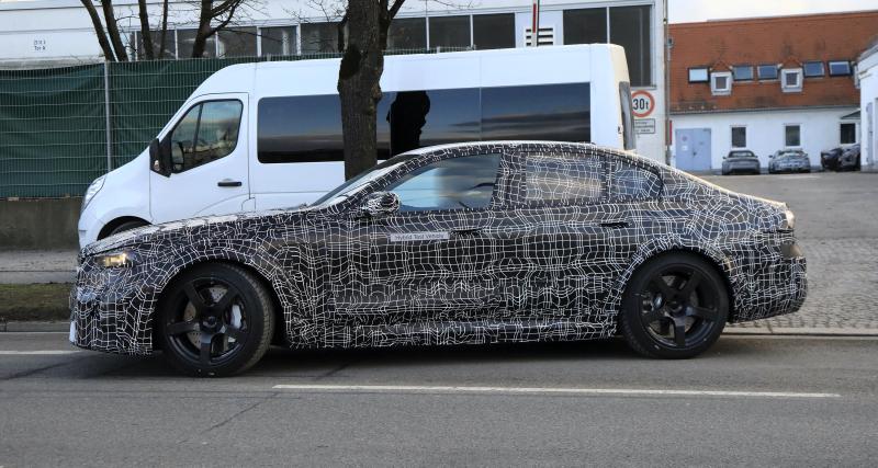 The future BMW M5 (2024) under a thick camouflage