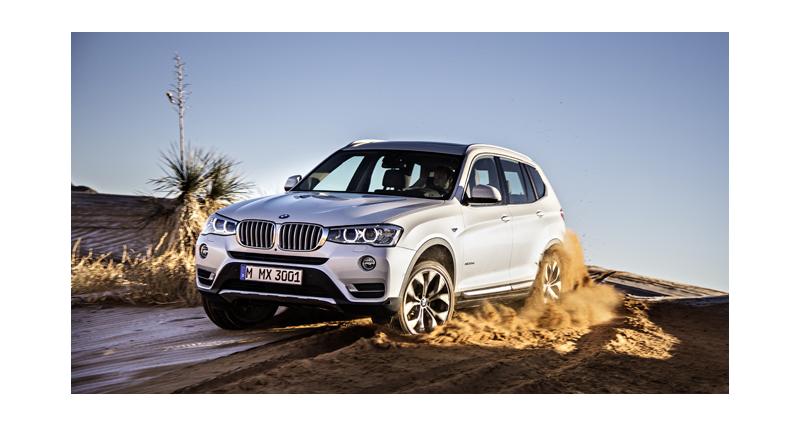  - BMW X3 : relooking et nouveaux Diesel pour 2014