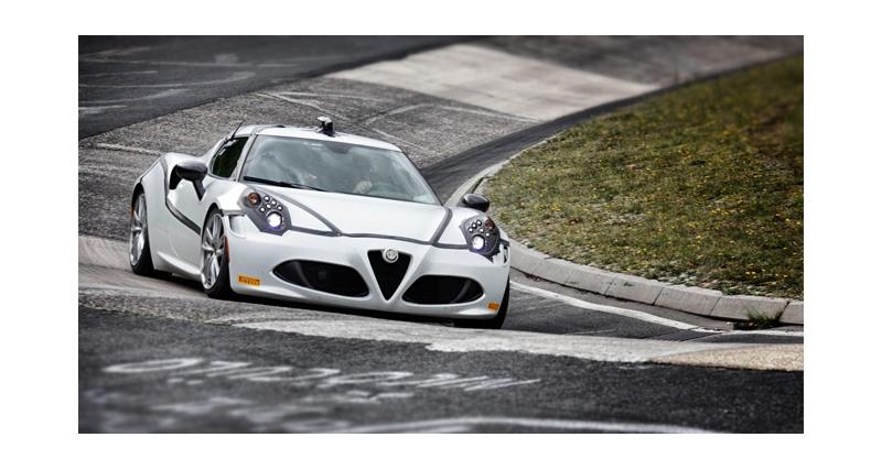  - Alfa Romeo 4C : 8’04 sur le Nürburgring