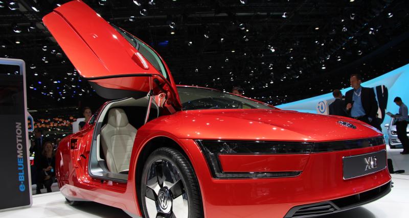 Volkswagen XL1à Genève : les photos du modèle hybride diesel-électricité