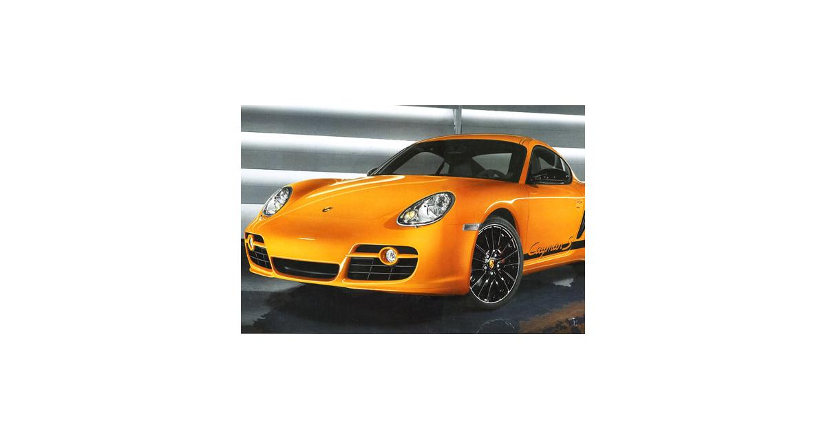 Porsche Cayman Sport : orange pressée