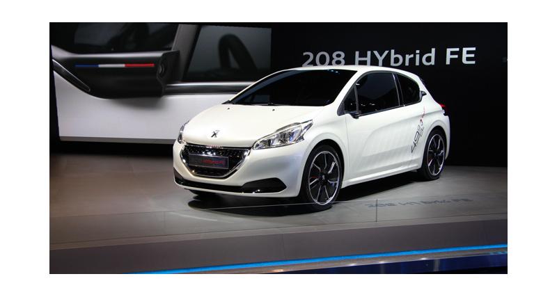  - En direct de Francfort : Peugeot 208 Hybrid FE Concept