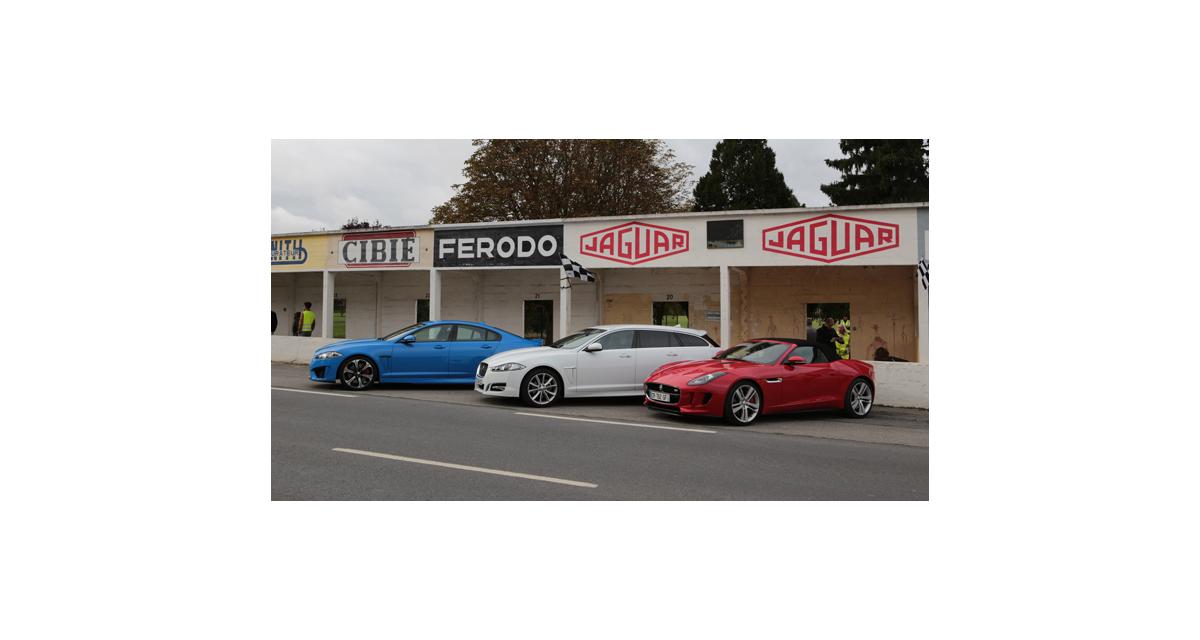 Essai Jaguar F-Type, XFR-S et XF Sportbrake sur le circuit des Ecuyers 