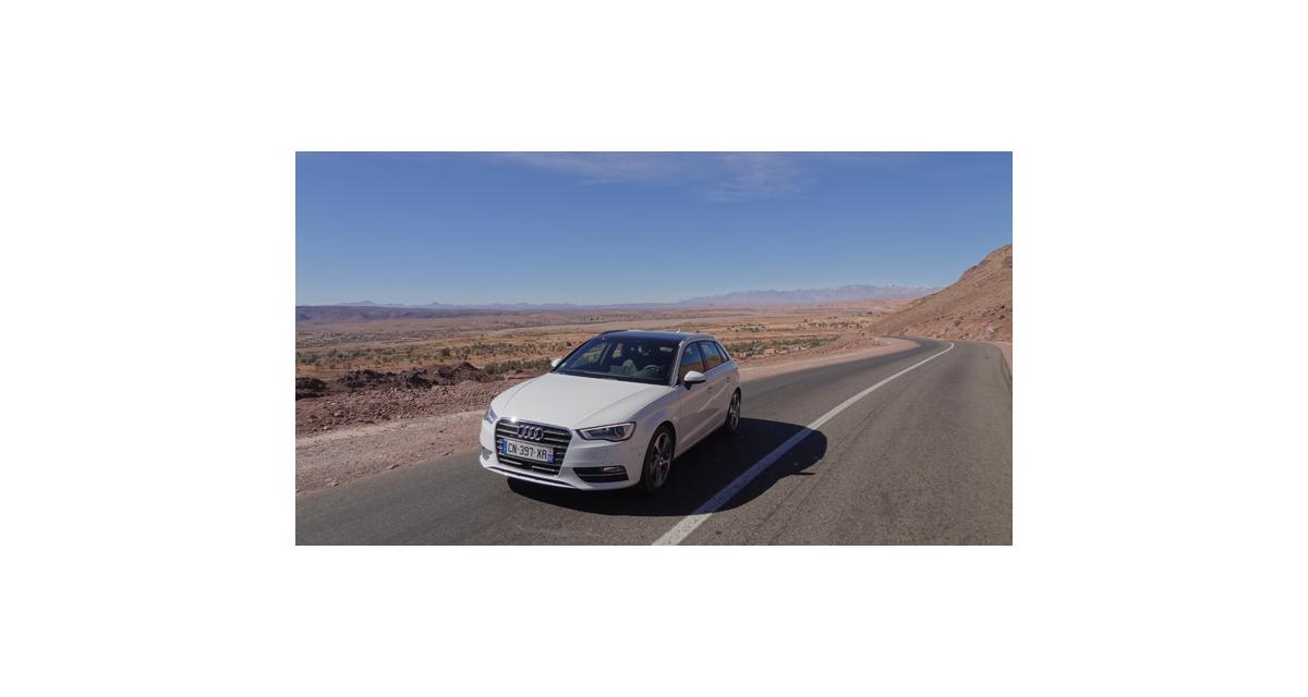 Essai Audi A3 Sportback (2013) à Ouarzazate