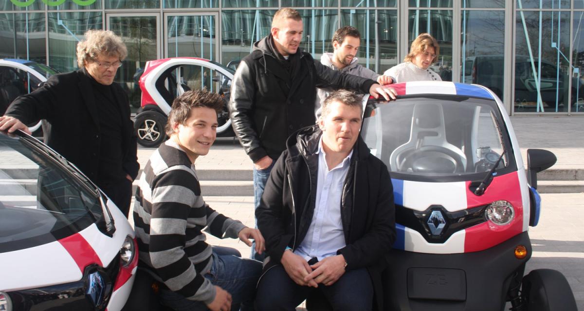 Essai vidéo du Renault Twizy par les joueurs du XV de France