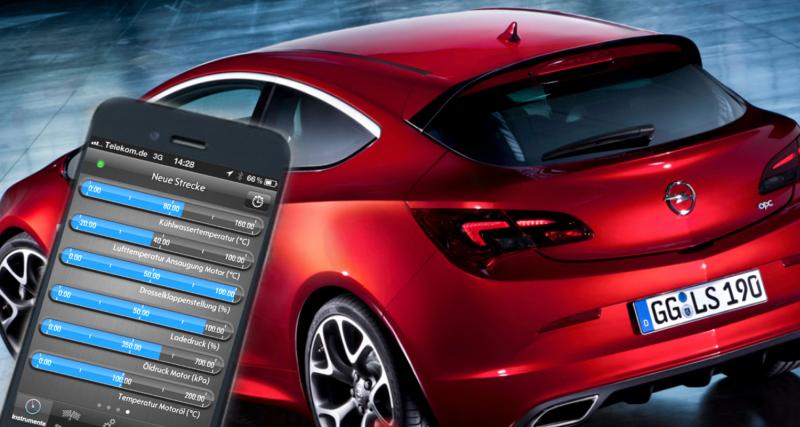  - Opel lance une appli iPhone et Androïd de télémétrie embarquée pour l’Astra OPC