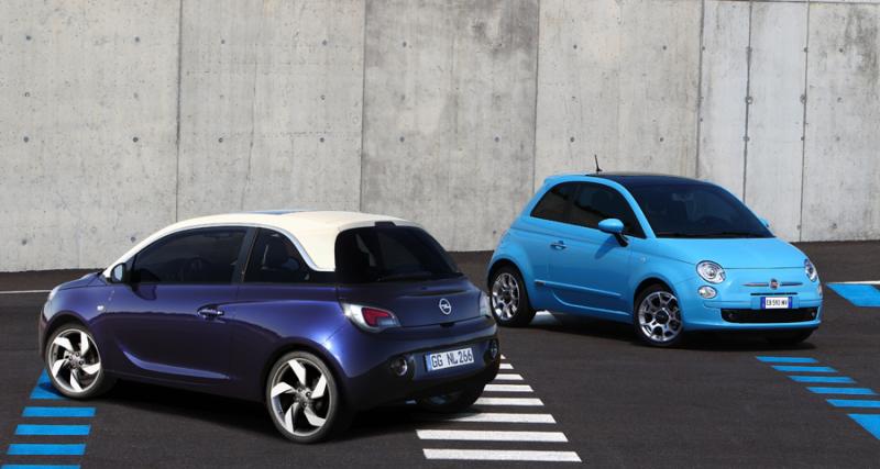  - Opel Adam et Fiat 500 : tous les prix des deux citadines
