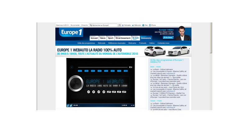  - Web radio : Autonews sur Europe1.fr
