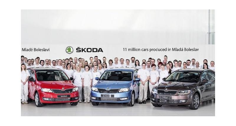  - Skoda : 11 millions de voitures produites à l'usine de Mladá Boleslav