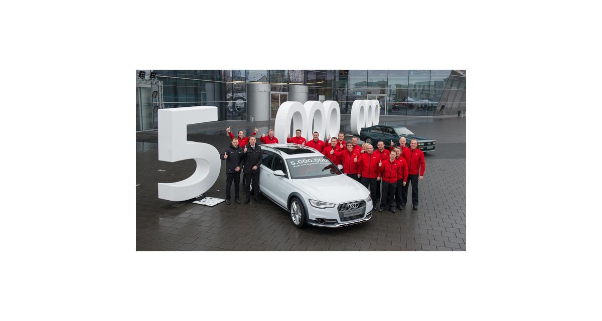 Audi : 5 millions de quattro dans la nature
