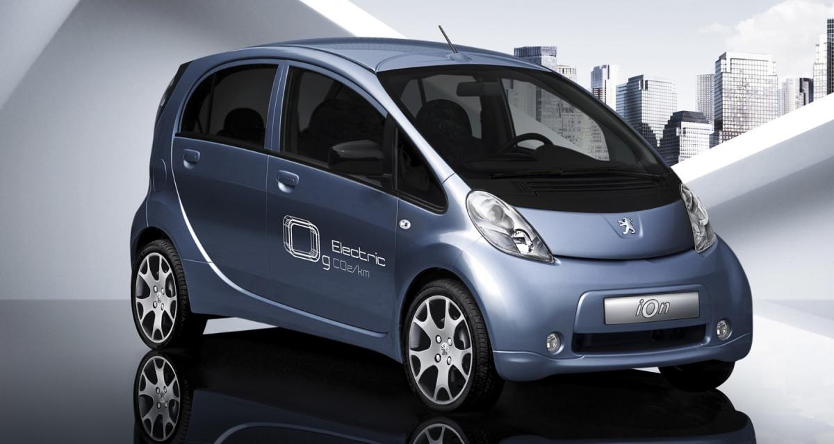 Peugeot iOn : 500 euros par mois en... location