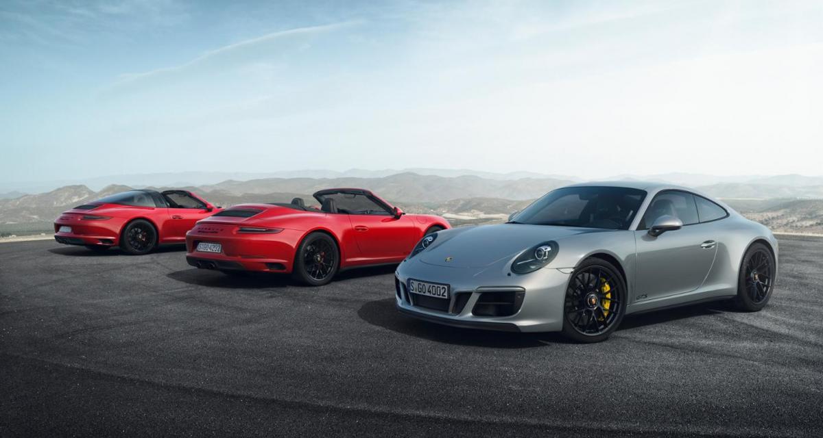 Porsche 911 GTS 2017 : 450 ch pour entériner le passage au turbo