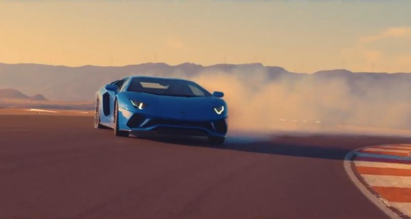  - La Lamborghini Aventador S revisite Puissance 4 pour vanter ses technologies