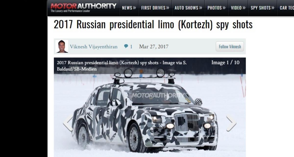 Voici la nouvelle limousine de Vladimir Poutine