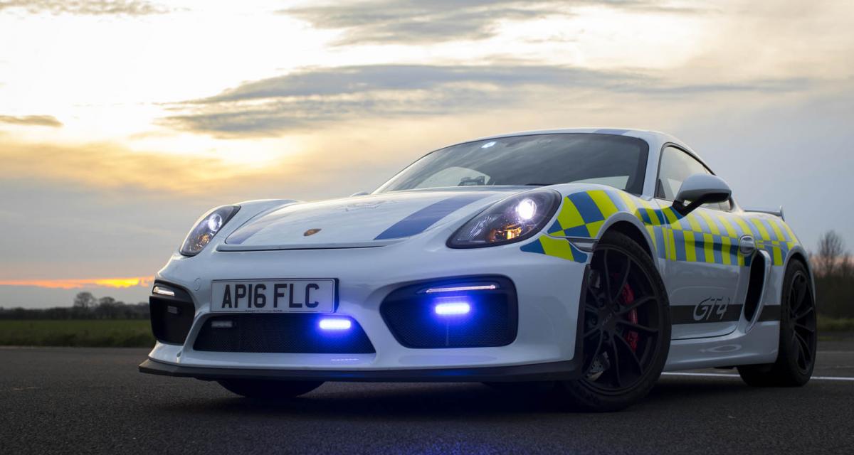 La police britannique accueille une Porsche Cayman GT4 dans ses rangs