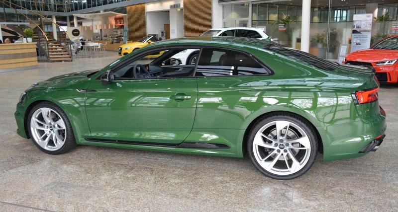 La nouvelle Audi RS5 ose le vert - À ne pas confondre avec une Jaguar