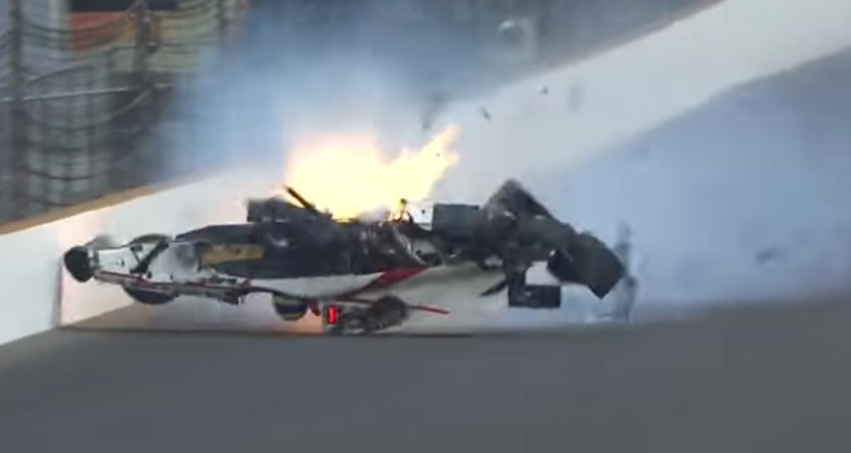 Indy 500 : le Français Sébastien Bourdais victime d'un terrible crash