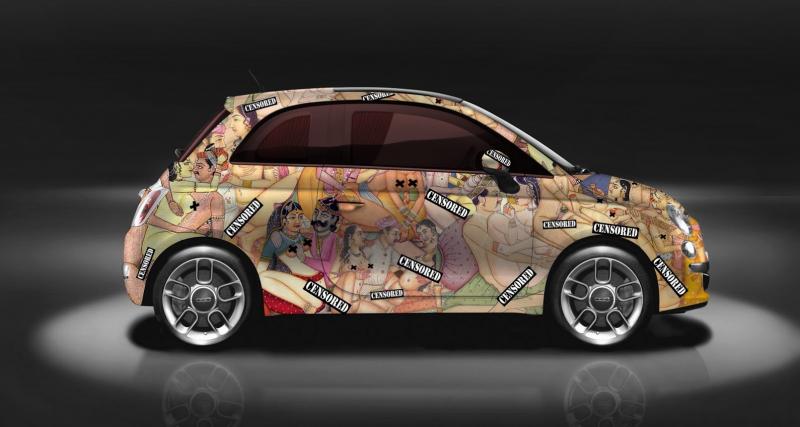  - La Fiat 500 devient une fresque célébrant le kamasutra