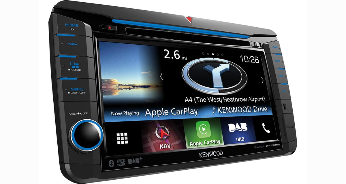 Kenwood présente un nouvel autoradio GPS spécial VW avec CarPlay et DAB