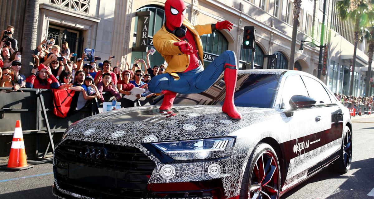 Spider-Man fait le show avec la nouvelle Audi A8