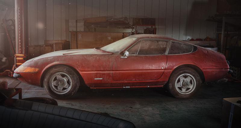  - Une Ferrari Daytona unique dormait dans une grange depuis près de 40 ans