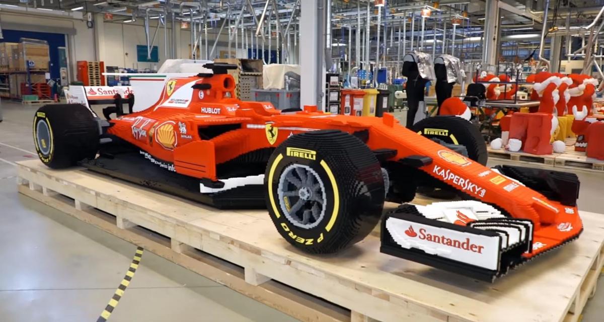 Lego recrée la Ferrari F1 2017 à taille réelle