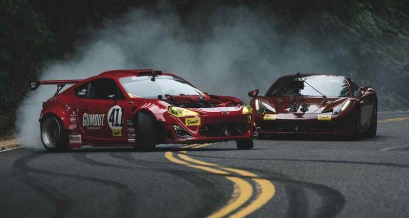  - Grosse frayeur pour cette Toyota GT86 à moteur Ferrari