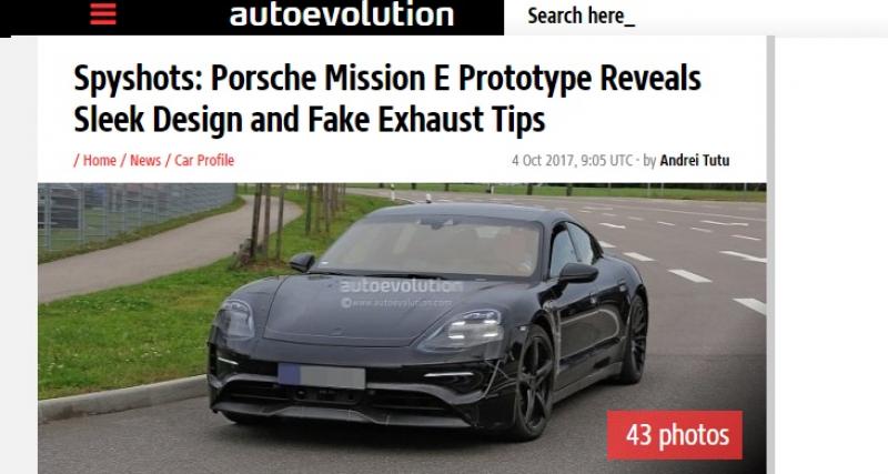  - La Porsche Mission E de production se montre