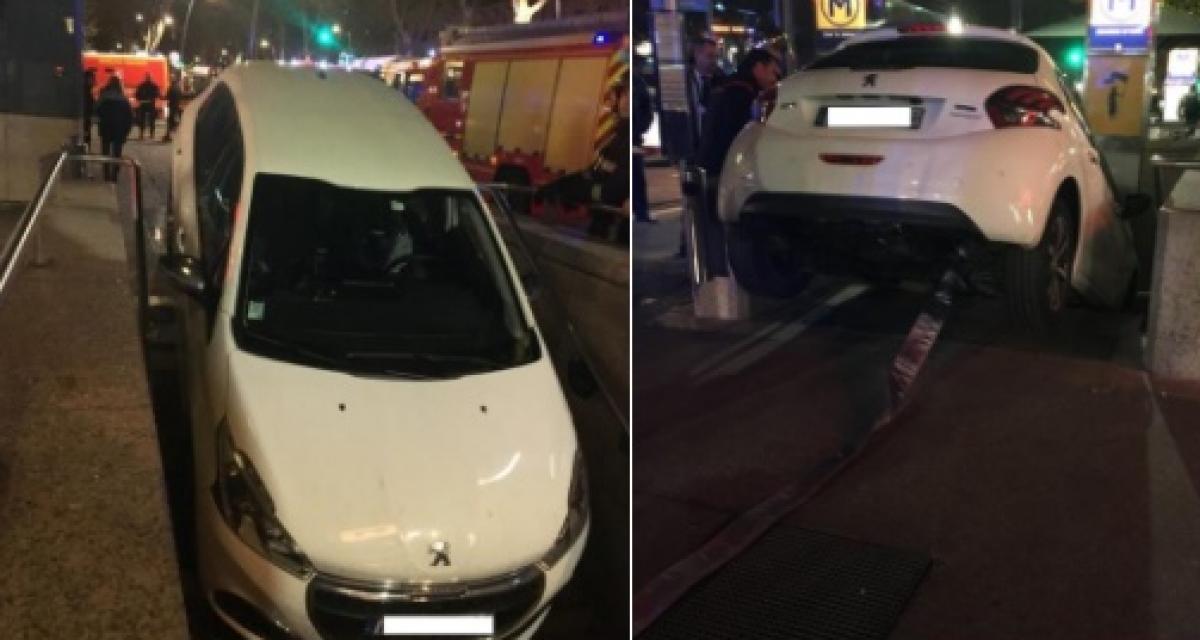 Toulouse : une conductrice s'engouffre dans une bouche de métro