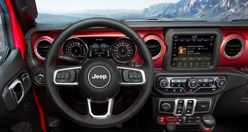  - La nouvelle Jeep Wrangler pourra recevoir un système multimédia haut de gamme avec CarPlay et Android Auto