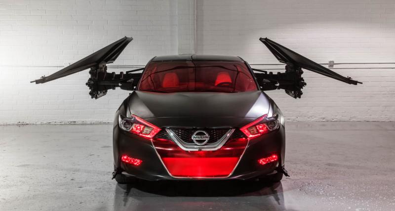 Nissan fait le plein de concepts Star Wars avant ''Les Derniers Jedi'' - Quand la Maxima se prend pour un chasseur TIE furtif !