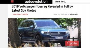Nouveau Volkswagen Touareg : présentation vendredi prochain - Le futur Volkswagen Touareg surpris sans camouflage