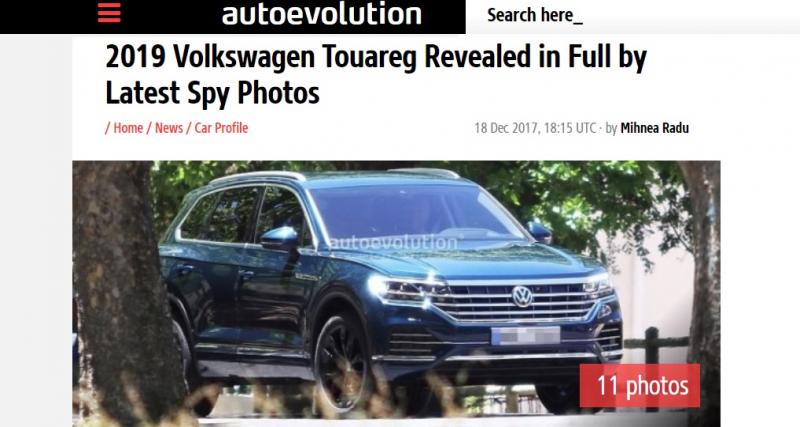  - Le futur Volkswagen Touareg surpris sans camouflage