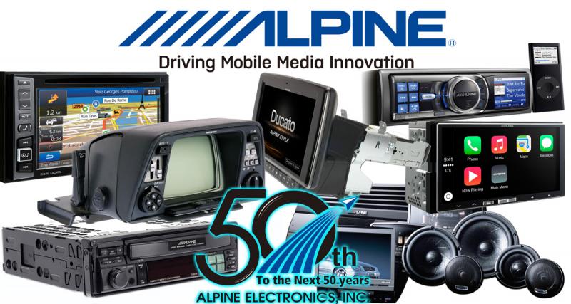  - Alpine Electronics fête ses 50 ans d’innovation dans la hi-fi et le multimédia embarqué