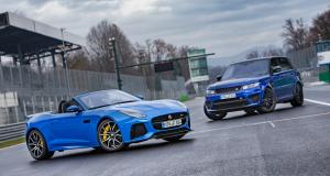 Salon de Genève 2018 : Jaguar I-Pace, un SUV survolté (photos et vidéo) - Essai Jaguar F-Type SVR et Range Rover SVAutobiography Dynamic : personnalisation maison
