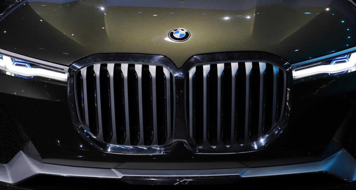 Calandre du BMW X7 Concept qui devrait inspirer le look du futur X5