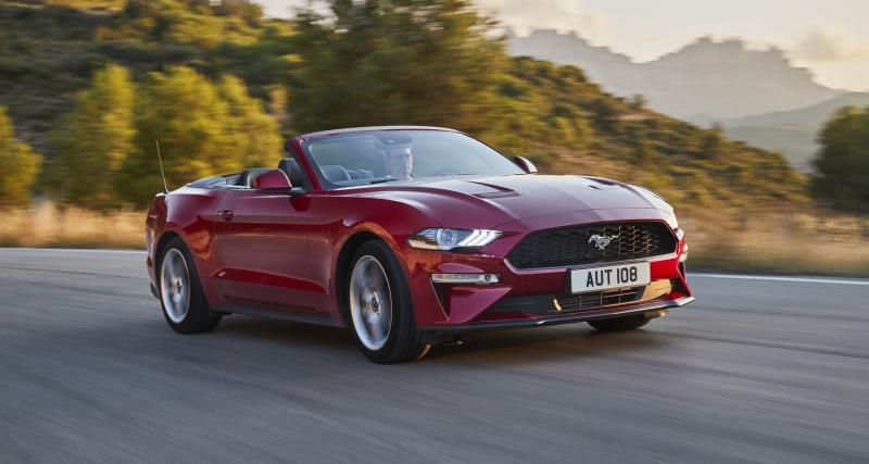 Ford Mustang restylée : les tarifs plombés par le malus écologique - +2 000 euros en boîte auto, +4 000 euros en cabriolet