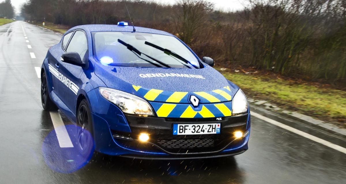 Poursuivi par la Mégane RS des gendarmes, son moteur casse