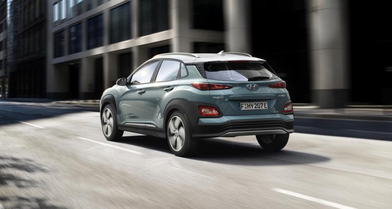 Hyundai Kona Electric : jusqu'à 204 ch et 470 km d'autonomie - Jusqu'à 64 kWh pour les batteries