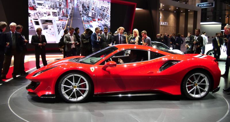 Salon de Genève 2018 : Ferrari 488 Pista, la course dans le sang (photos et vidéo) - 0 à 100 km/h en 7,6 secondes