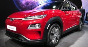 Salon de Genève : nos photos de la Hyundai Santa Fe 2018 - Salon de Genève : Hyundai Kona Electric, une version ''+'', une version ''-'' (photos)