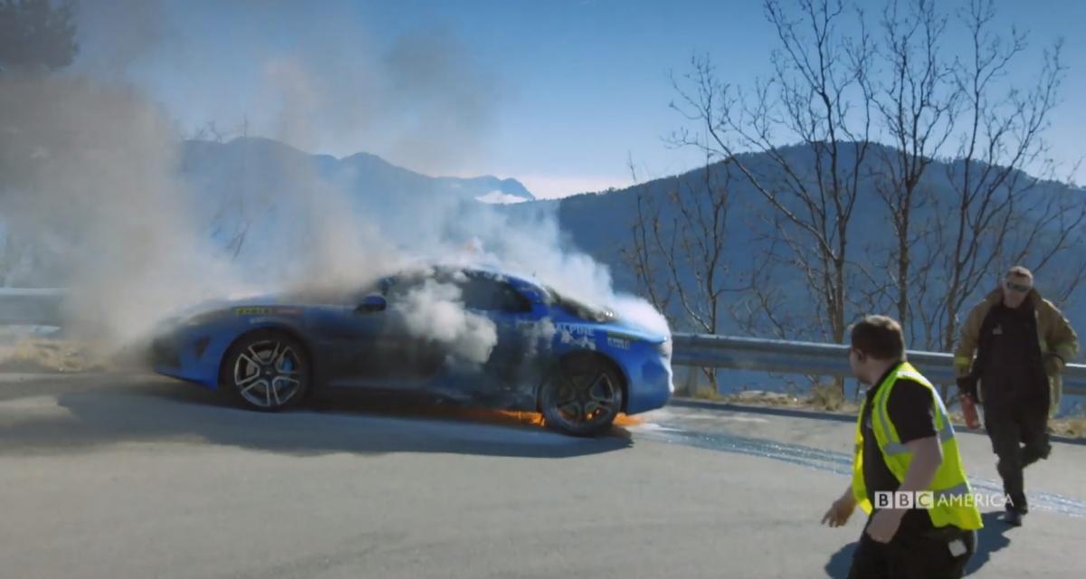 Top Gear dévoile la vidéo de l'incendie de l'Alpine A110