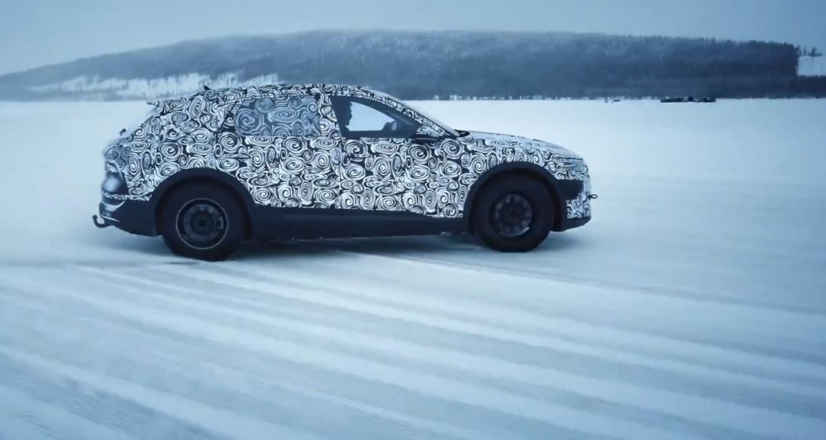 L'Audi Q6 e-tron s'adonne au drift sur glace
