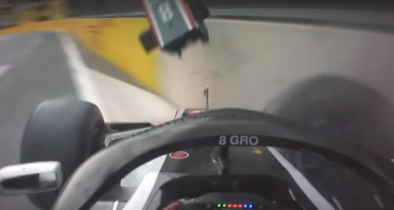  - Vidéo : l’étrange accident de Grosjean au GP d’Azerbaïdjan