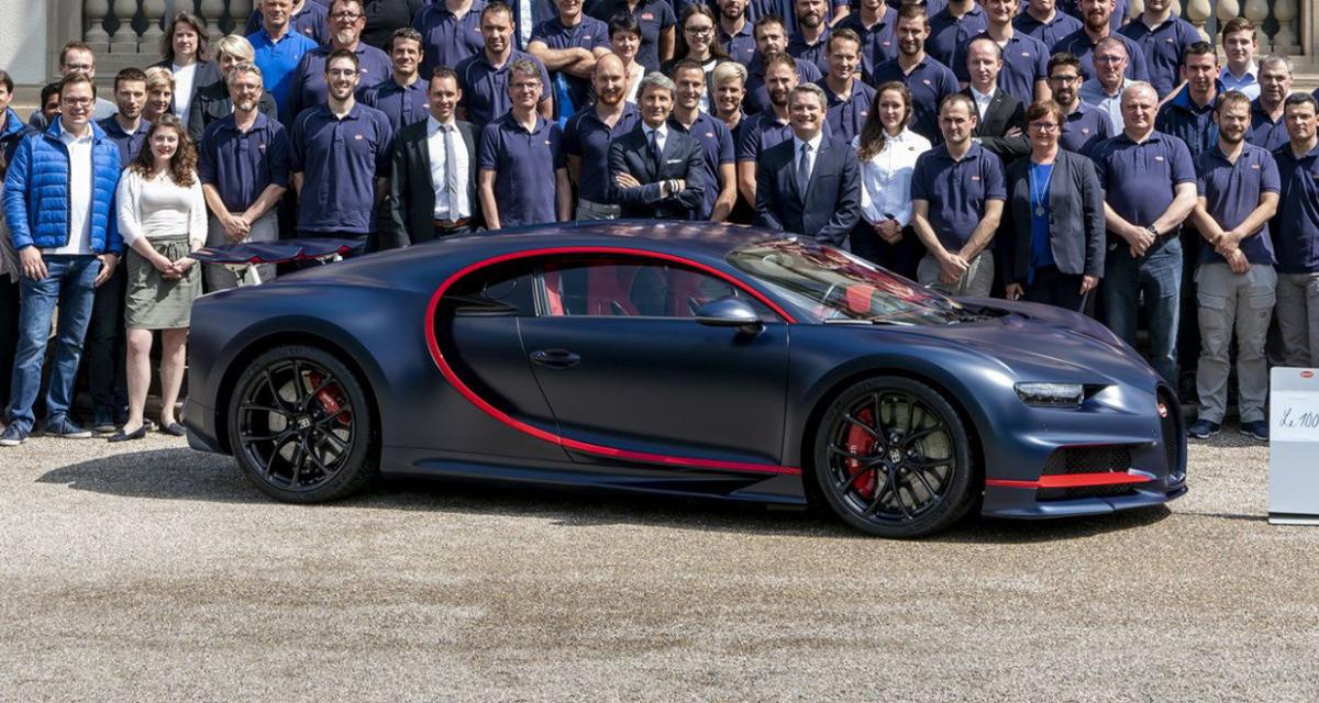 La 100e Bugatti Chiron aux couleurs du PSG