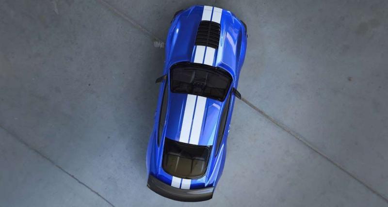  - La future Ford Mustang Shelby GT500 vue du dessus