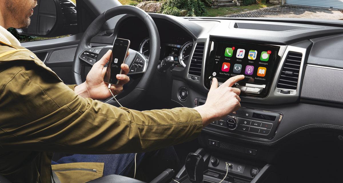 SsangYong Musso CarPlay