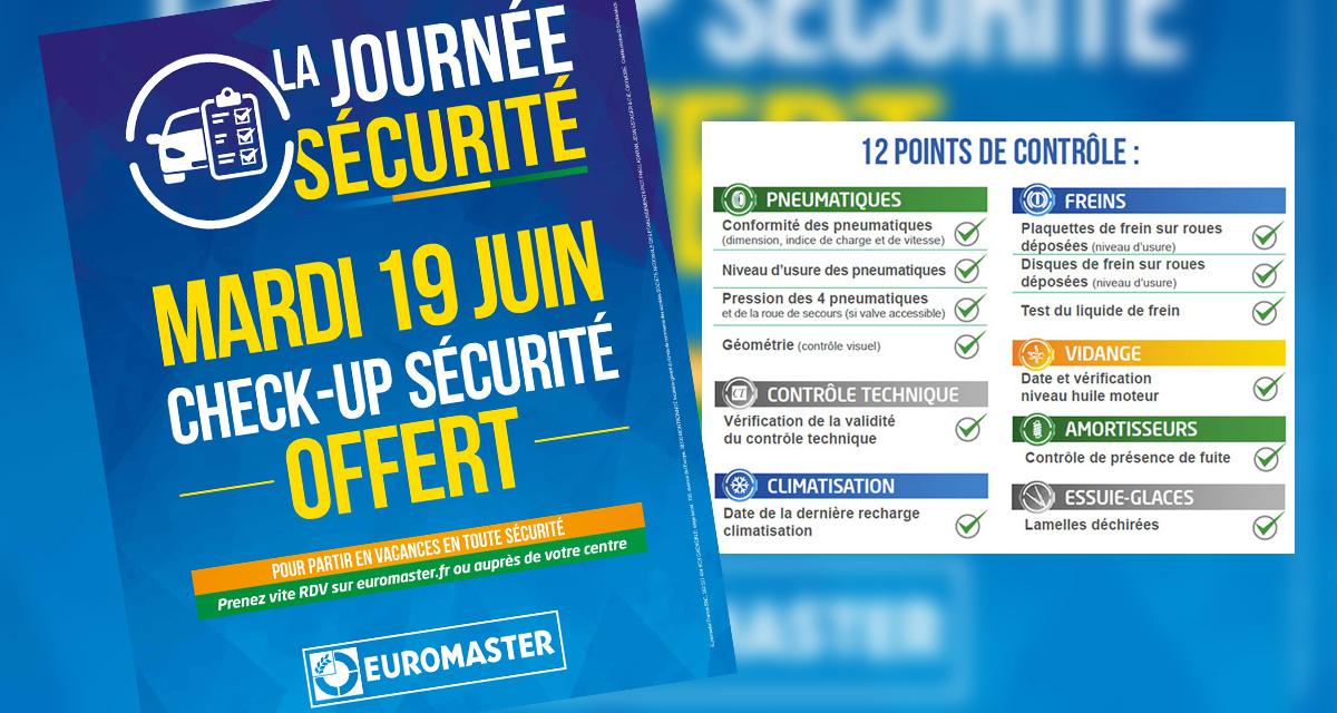 Faites contrôler gratuitement votre véhicule avec Euromaster et la Sécurité Routière